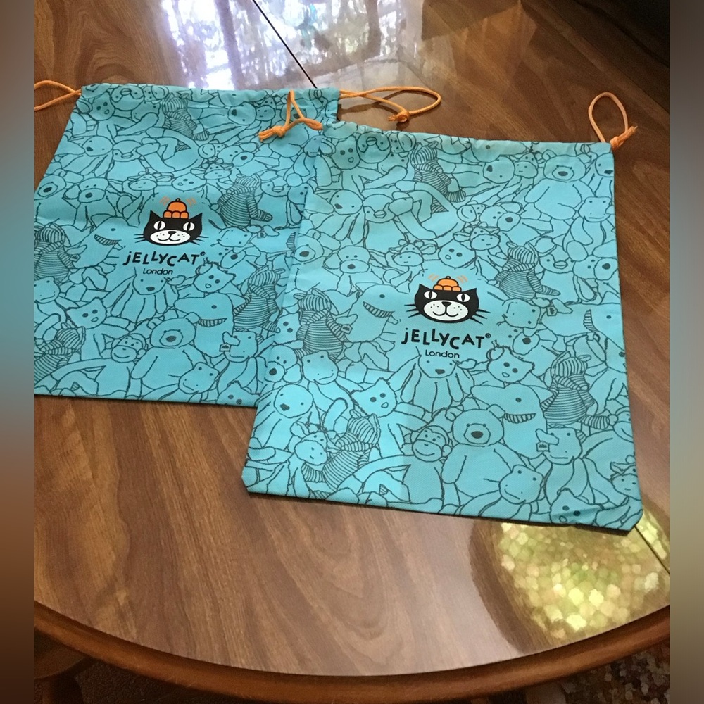Medium Size Jellycat Drawstring Bag - set of two